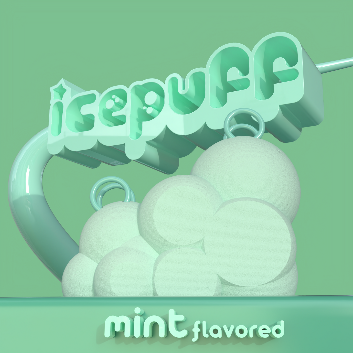Mint flavored ICEPUFF